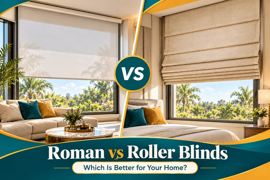 Roman vs Roller Blinds Which Is Better for Your Home