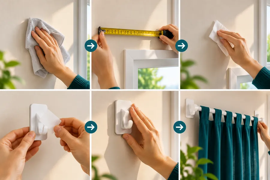 How to Fit Adhesive Hooks So They Do Not Fail