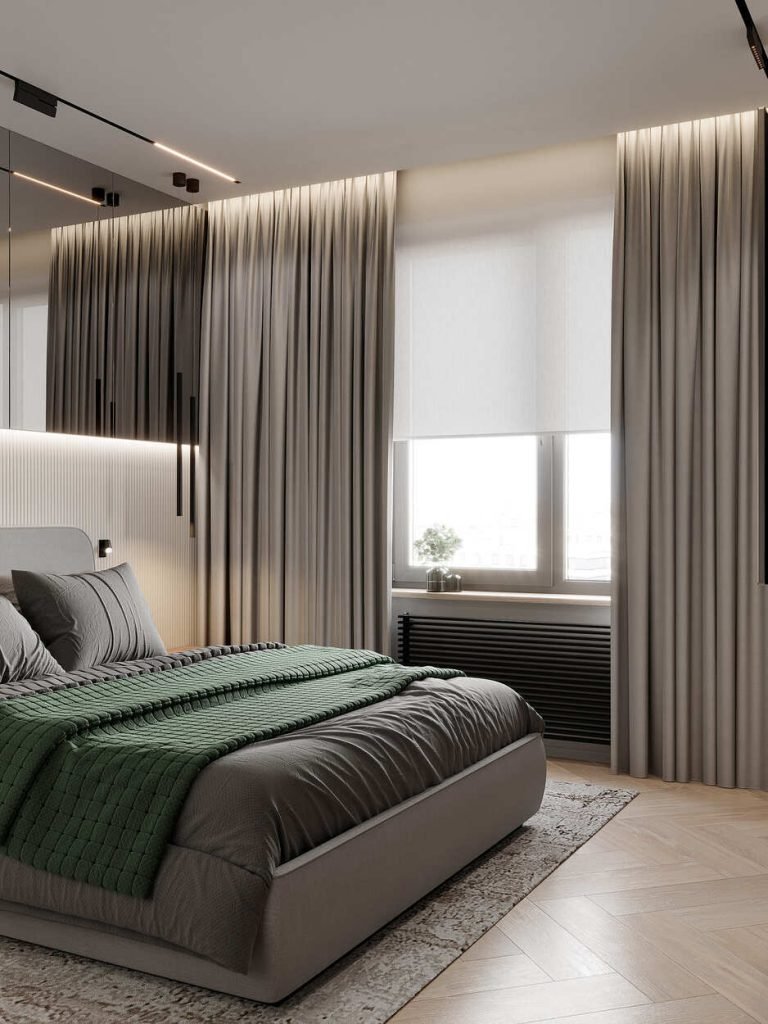 Modern Bedroom Curtains in Dubai