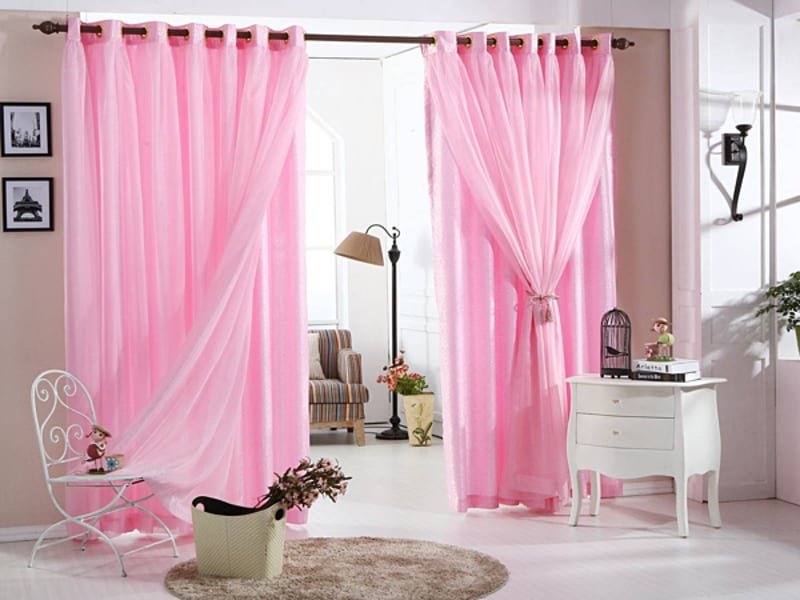 Pink Curtains Dubai