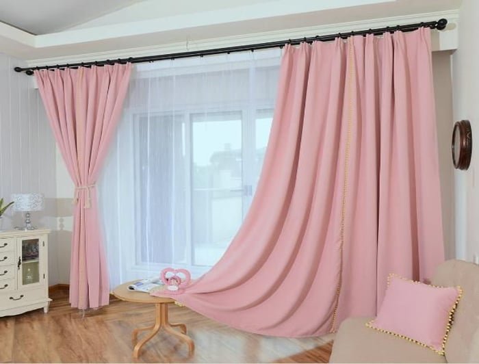 Pink Curtains Dubai
