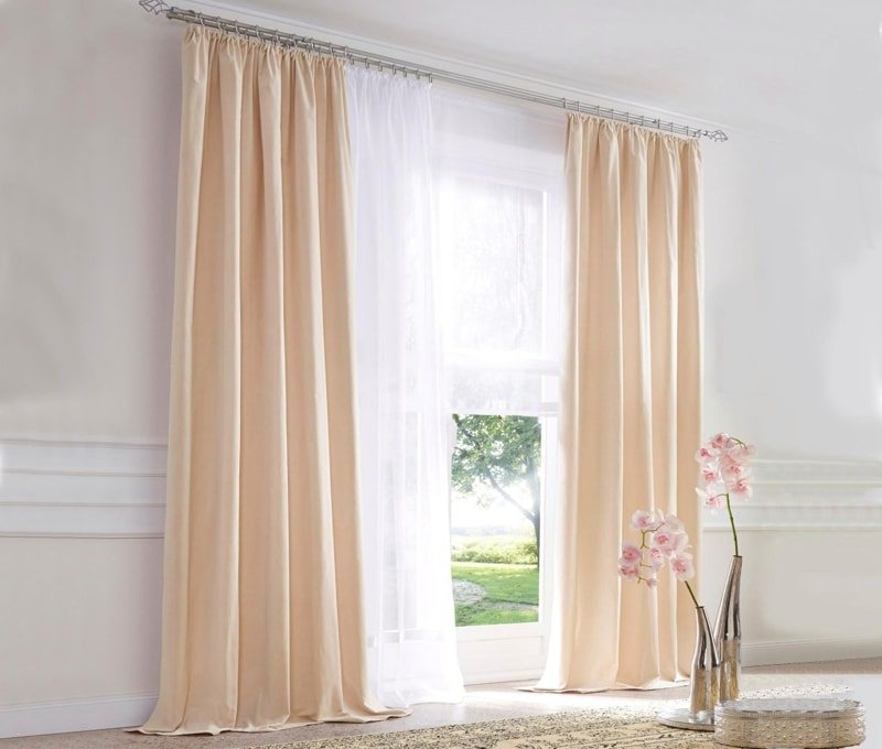 Beige Curtains Dubai