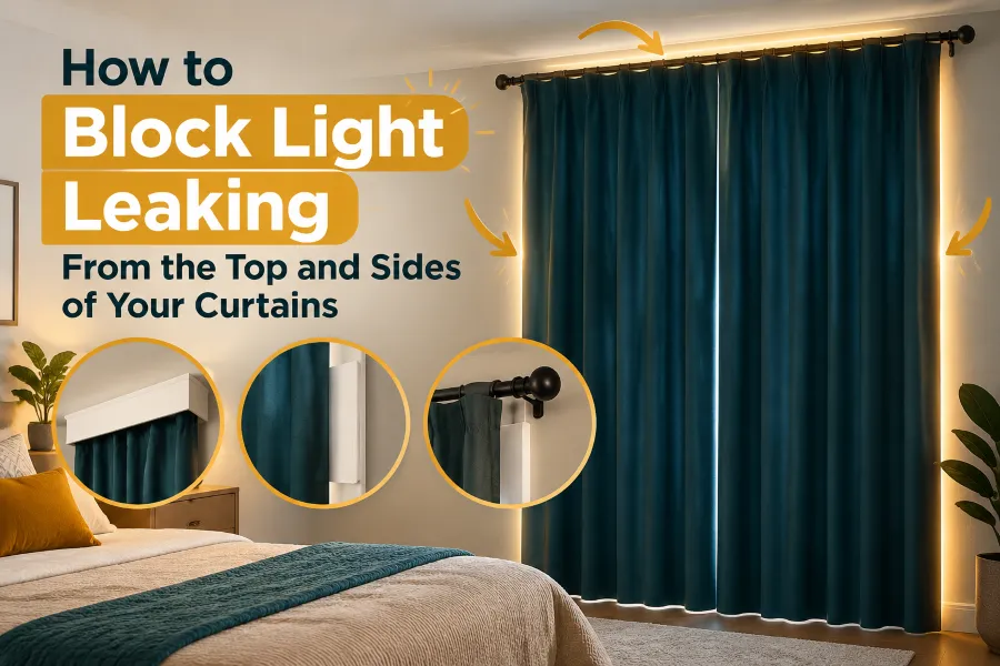 How to Block Light Leaking From the Top and Sides of Your Curtains