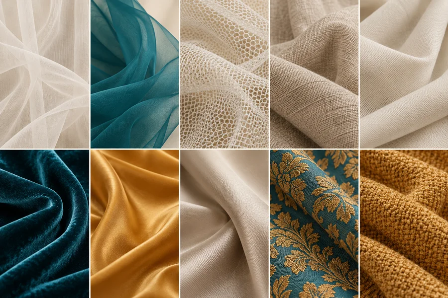 Types of curtains by fabric