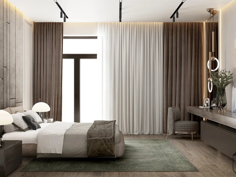 Blackout Curtains in Dubai Apartment