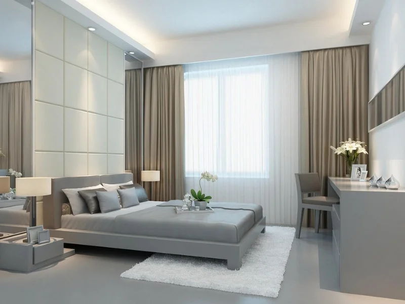 Bedroom Silk Curtains
