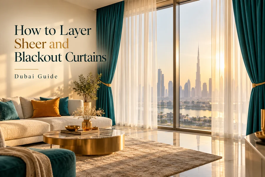 How to Layer Sheer and Blackout Curtains (Dubai Guide)