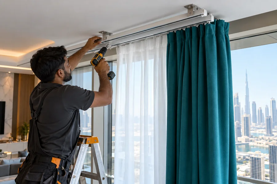 How to hang sheer and blackout curtains