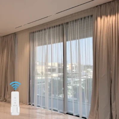 Made to Measure Motorized Curtains Dubai