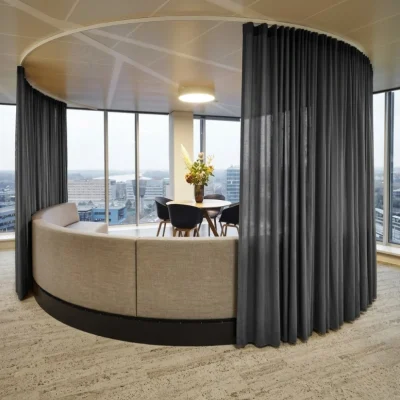 Office curtain installation Dubai
