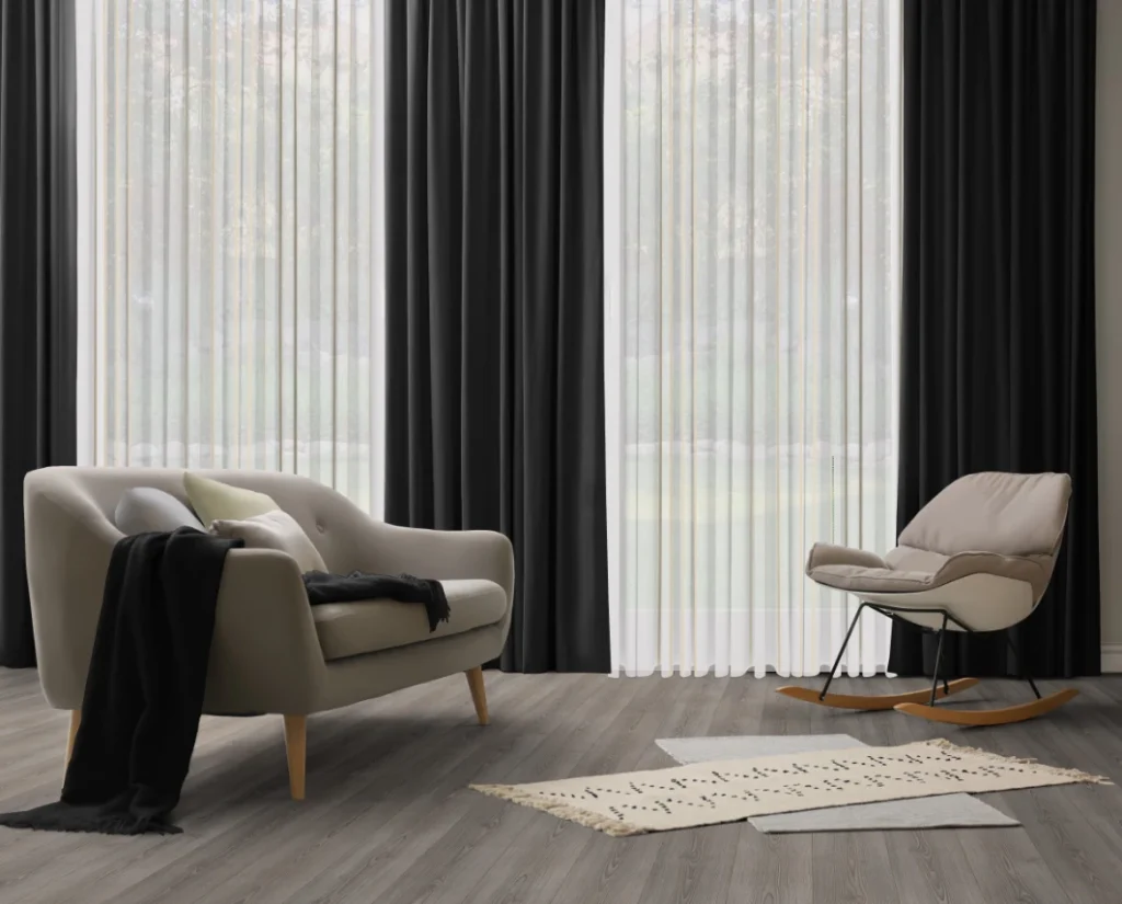 Blackout sheer curtains for living room
