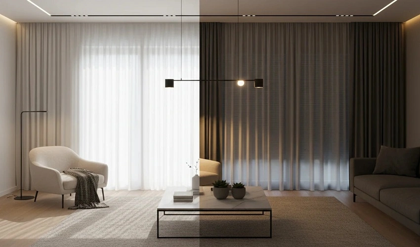 Can You See Through Sheer Curtains at Night