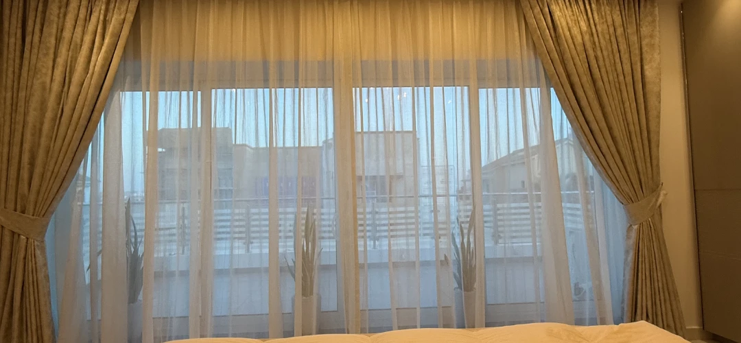Sheer Curtains Installed By Select Blinds in Dubai Home