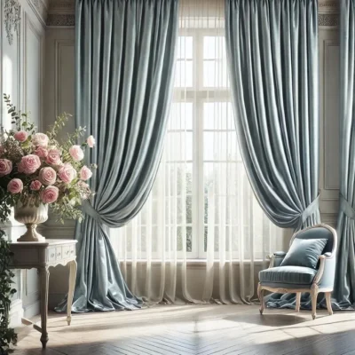 buy silk curtains Dubai