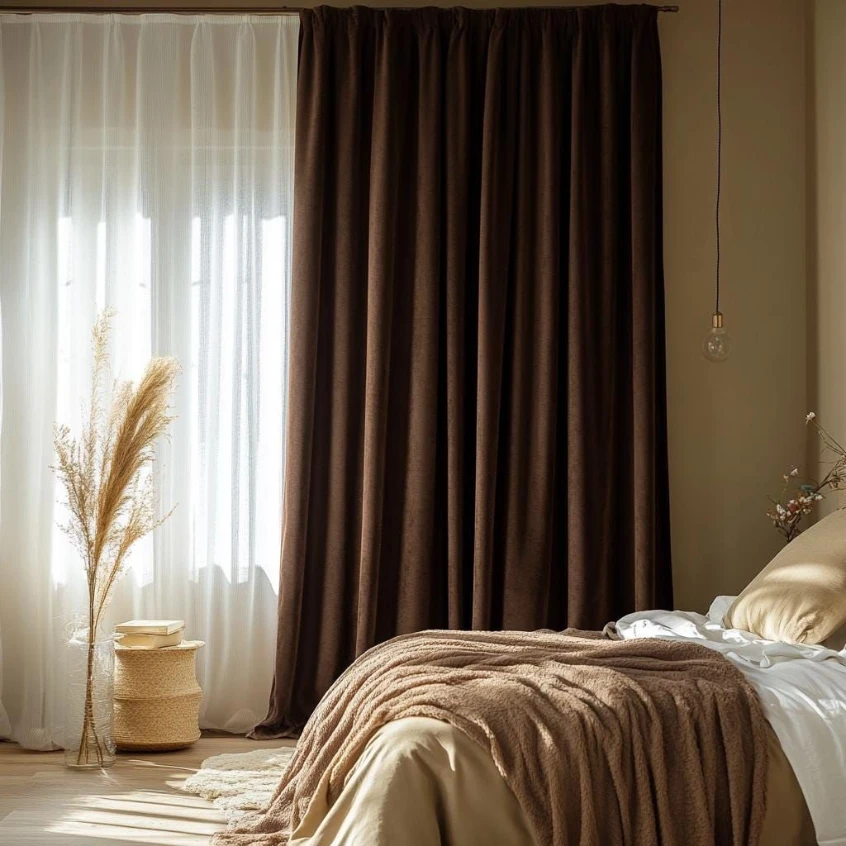 decorative noise reducing drapes