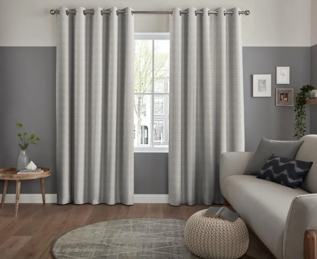 grommet White Eyelet Curtains Dubai