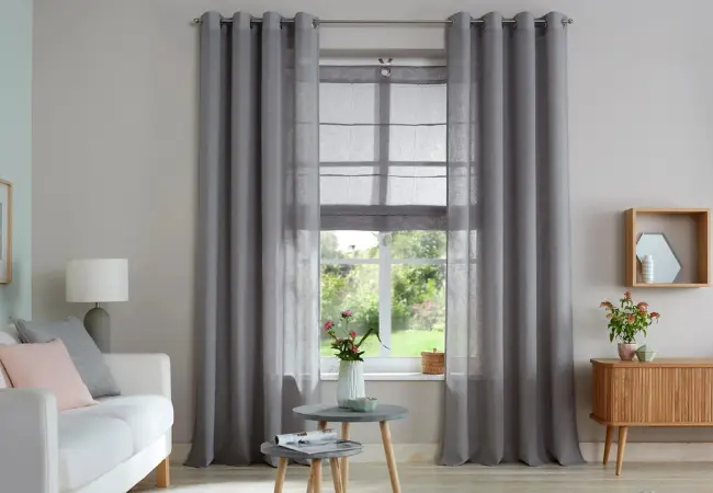 linen eyelet curtains UAE