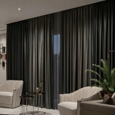 luxury home silk curtains Dubai