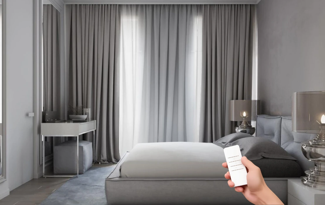 luxury motorized curtains in dubai