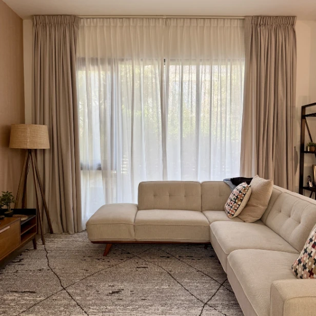 modern sheer curtains Dubai