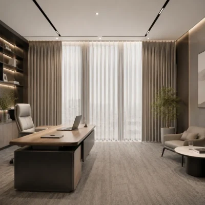 Office room Blackout Curtains in Dubai