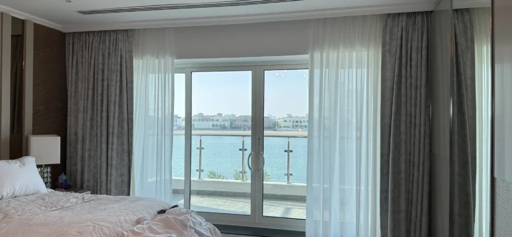 sheer curtains in Dubai Villa