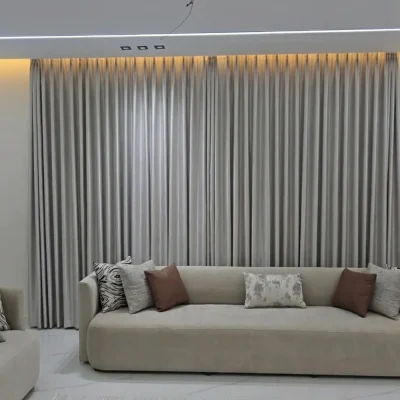 silk curtain installation Dubai