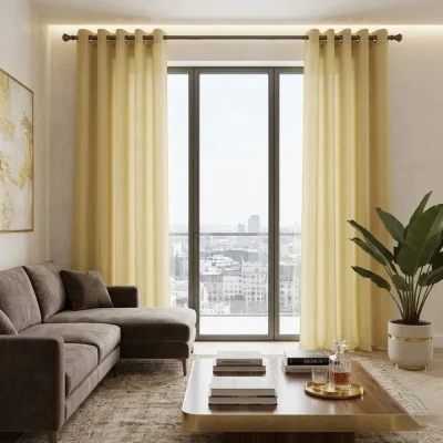 living room eyelet curtains