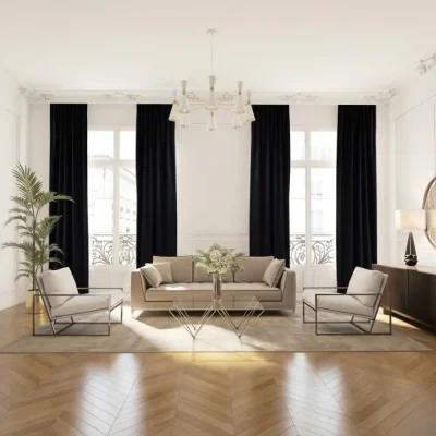 premium velvet curtain fabrics Dubai