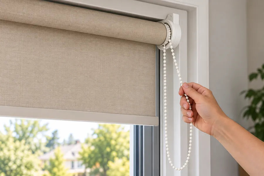 How to Close Blinds With a Continuous Chain