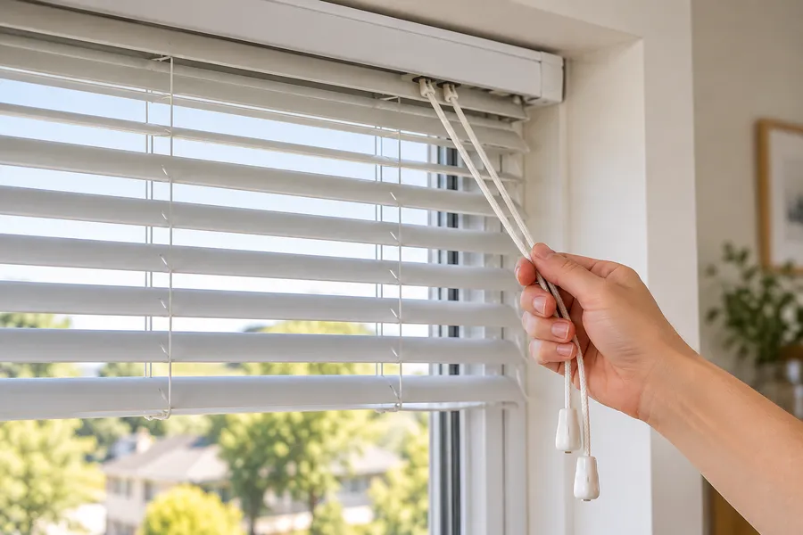 How to Close Blinds With a Single Cord