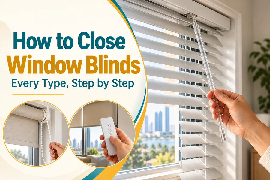 How to Close Window Blinds (Every Type, Step by Step)