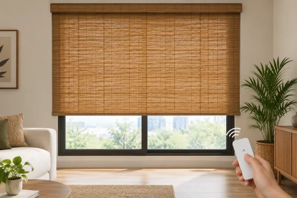 motorized bamboo shades